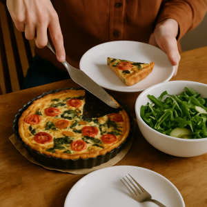 accompagnement tarte salée