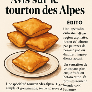avis sur le tourton des alpes